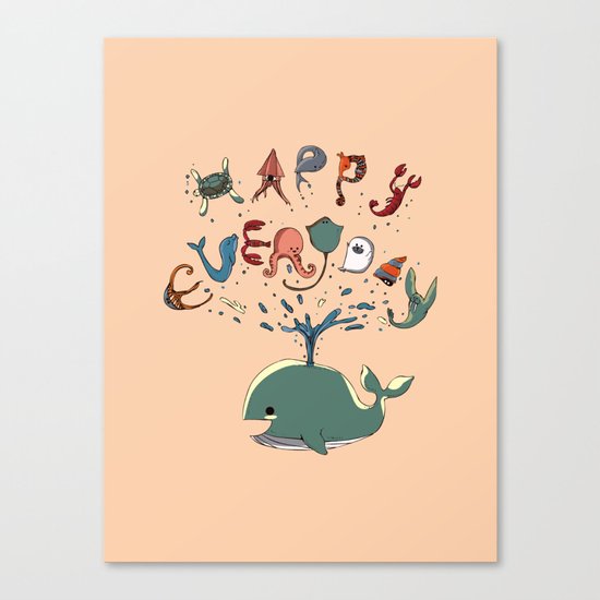 Happy Everyday Canvas Print