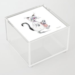Fish Market Cat Acrylic Box