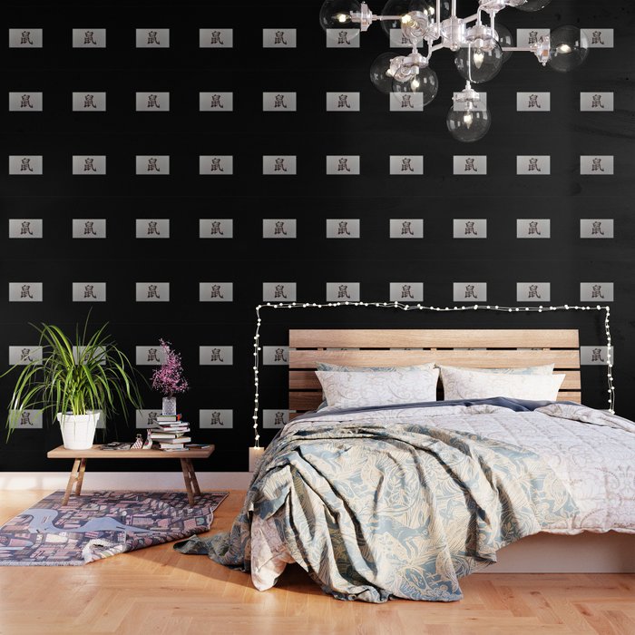 Chinese Zodiac Sign Rat Black Wallpaper By Kultjers Society6