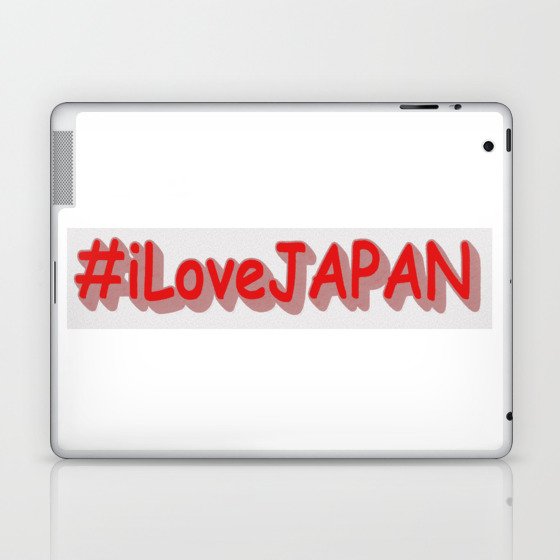 "#iLoveJAPAN" Cute Design. Buy Now Laptop & iPad Skin