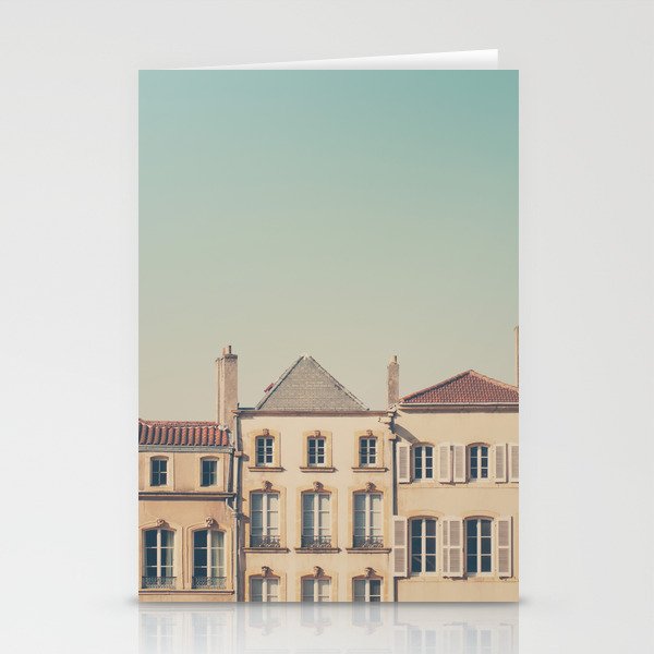 the beautiful french architecture of Metz, France Stationery Cards