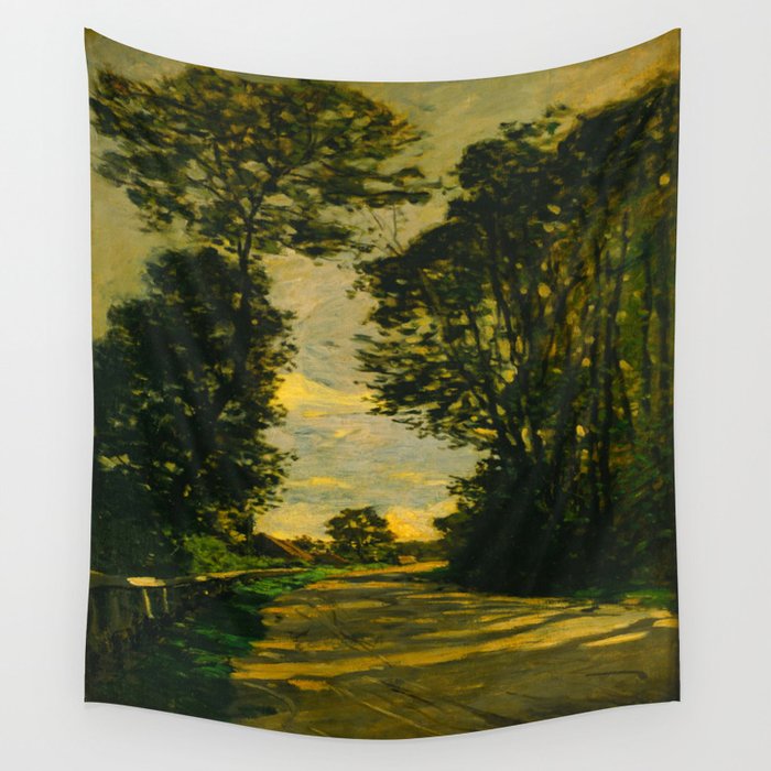 Claude Monet Impressionist Landscape Oil Painting Walk Road Of