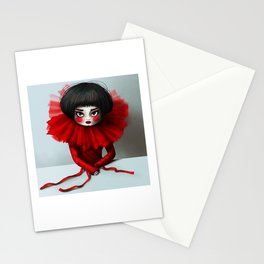 Lady in red Stationery Card