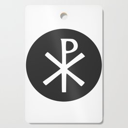 Chi Rho / gray Cutting Board