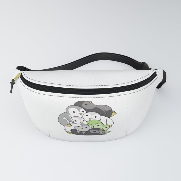 Agender Flag Pride Lgbtq Cute Penguin Fanny Pack