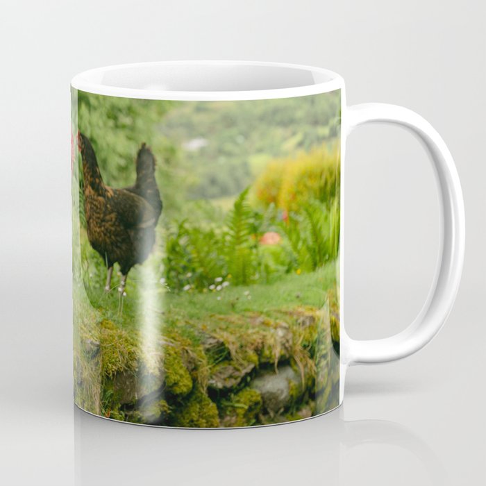 Rooster Morning in Ireland Coffee Mug