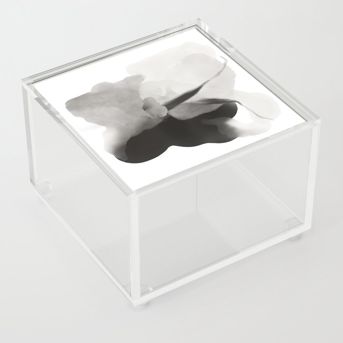 Delicate ink abstract butterfly Acrylic Box