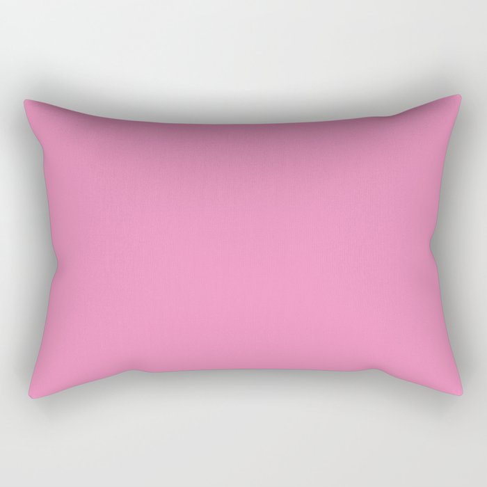 Palm Beach Preppy Hibiscus Pink Rectangular Pillow