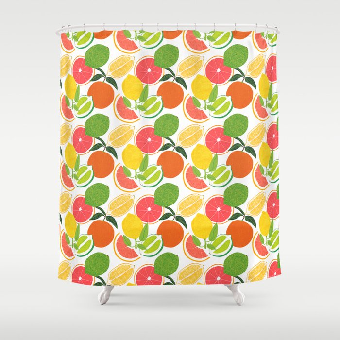 Citrus Harvest Shower Curtain