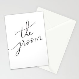 the groom Stationery Card