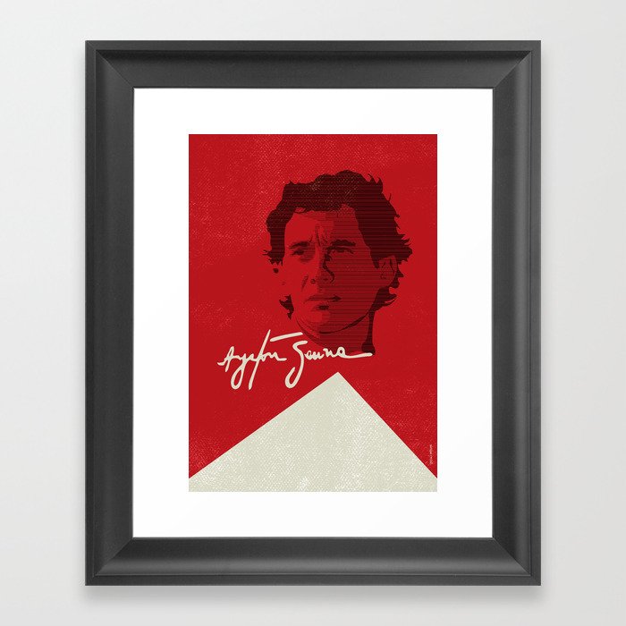 Ayrton Senna Framed Art Print
