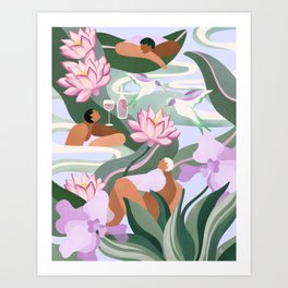 Orchid Bay Art Print