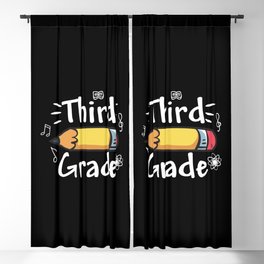 Third Grade Pencil Blackout Curtain