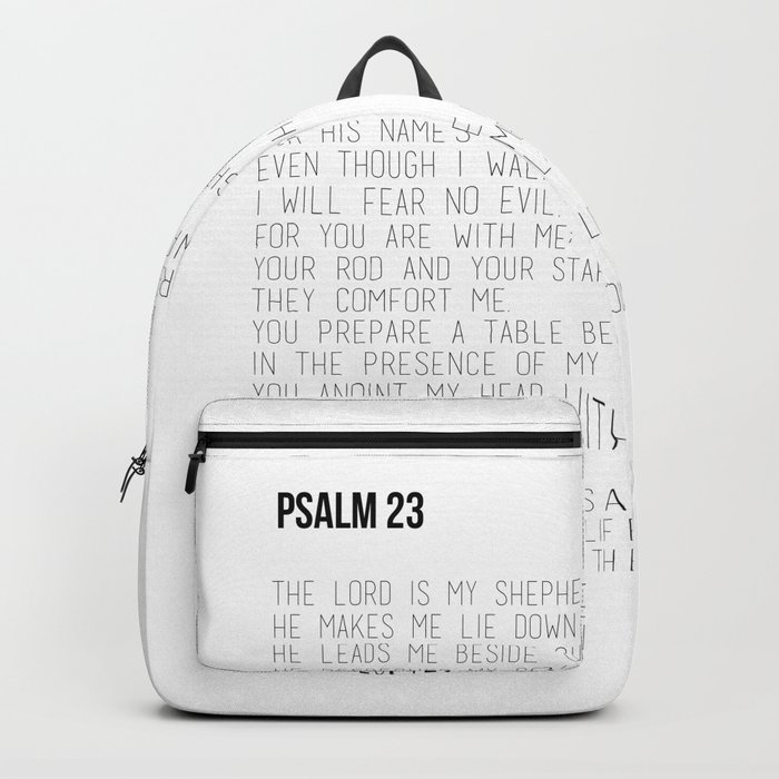 Psalm 23 #minimalist Backpack