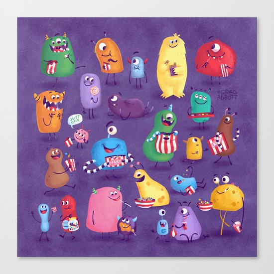 I Love Sweeties Canvas Print