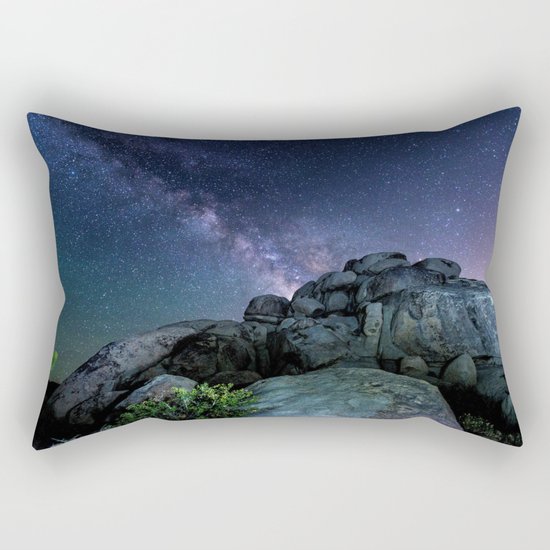 Milky Way Rock Rectangular Pillow