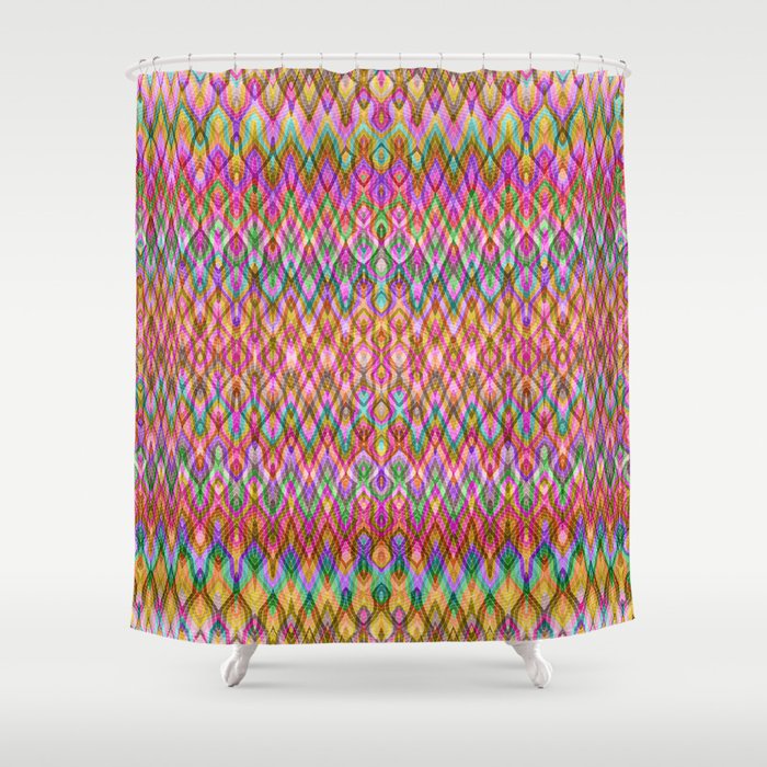 Missoni Style Shower Curtain By Amostpeculiar Society6 Missoni Style Shower Curtain