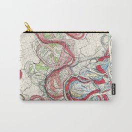 Vintage Map of the Mississippi River Carry-All Pouch