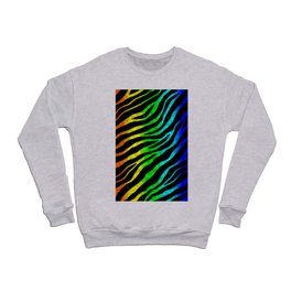 Ripped SpaceTime Stripes - Light Spectrum Crewneck Sweatshirt