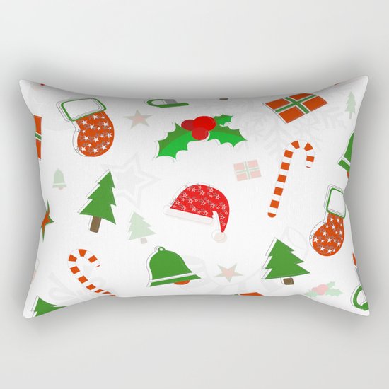 Christmas Pattern #2 Rectangular Pillow