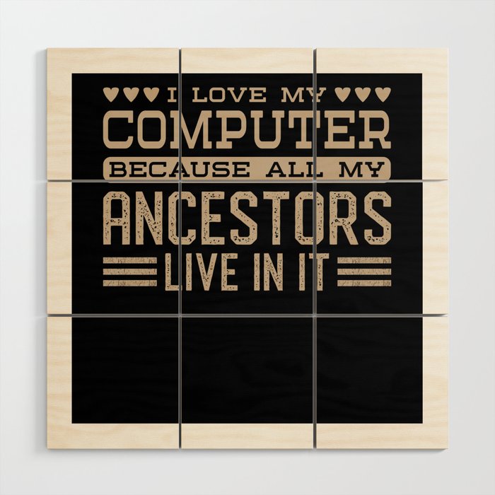 Genealogist Gift Wood Wall Art