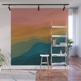 Desert Mountains In Color Wall Mural