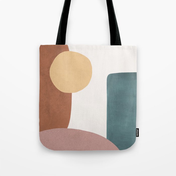 Abstract Earth 1.1 - Painted Shapes Tote Bag