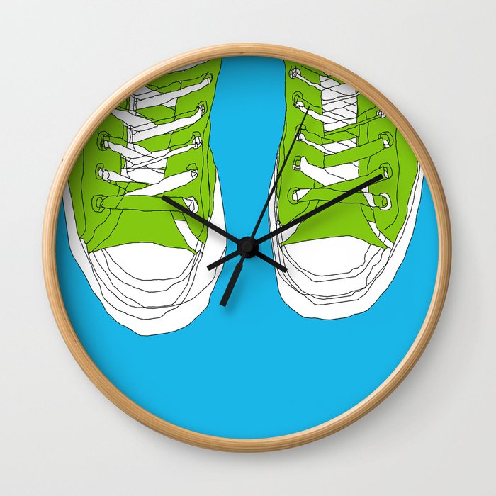 Cons. Art Print. Trainers. Sneakers. Converse All Star. Boys Art. Wall Clock