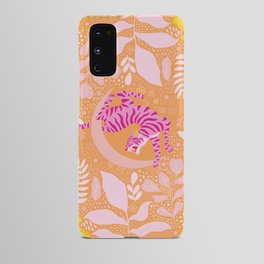 Tiger Moon in Tangerine Android Case