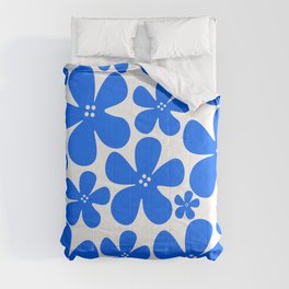 Blue flowers floral pattern Comforter