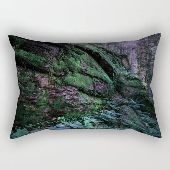 Enchanted Forest Wall (Where the Fairies Dwell) Rectangular Pillow