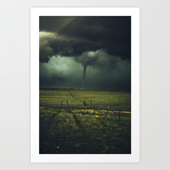 Tornado Coming (Color) Art Print