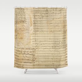 Classical music notations Shower Curtain