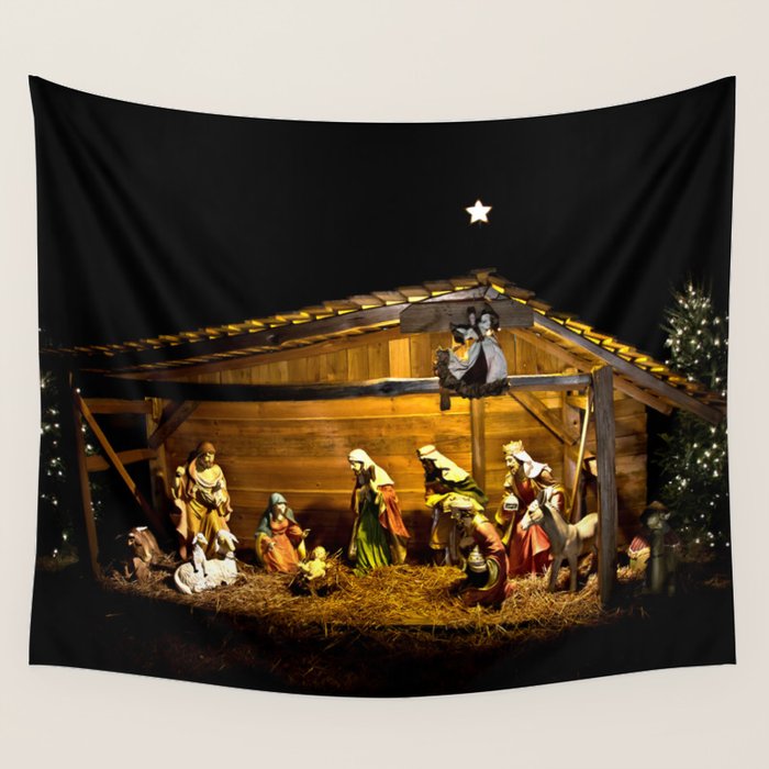 Nativity Wall Tapestry by JMcCool Society6
