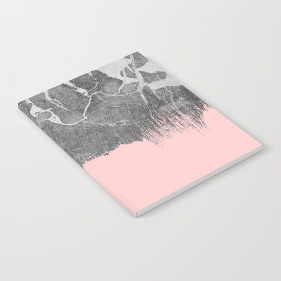 Crayon Marble with Pink Notebook