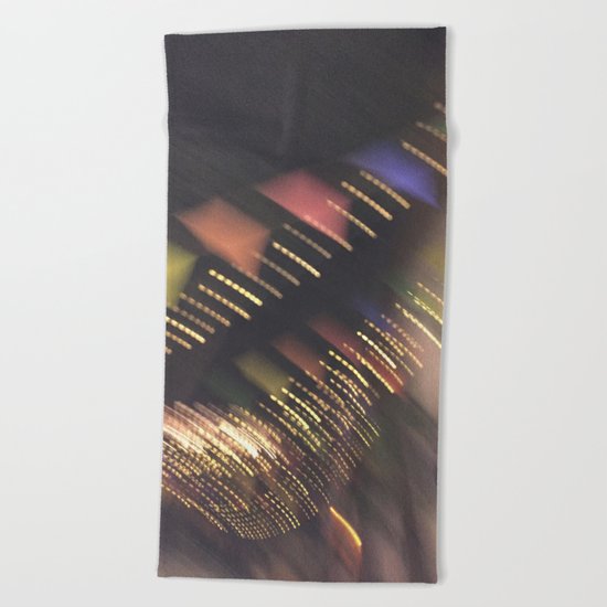 Lights and Pennants Beach Towel