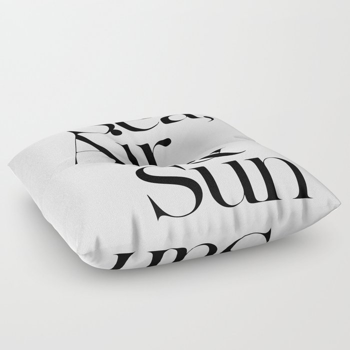 sea air & sun Floor Pillow