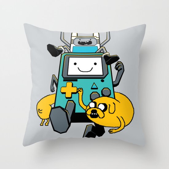 Portable Time! Throw Pillow