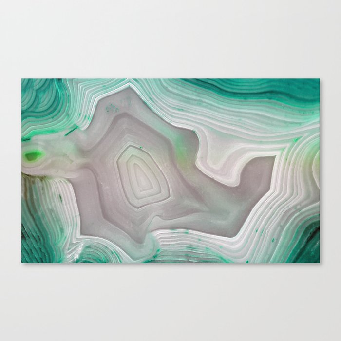 MINTY MINERAL Canvas Print