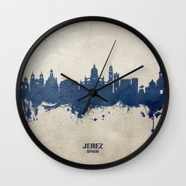 Jerez Spain Skyline Wall Clock