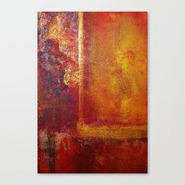 Abstract Art Color Fields Orange Red Yellow Gold Canvas Print