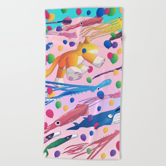 Kite Parade Beach Towel
