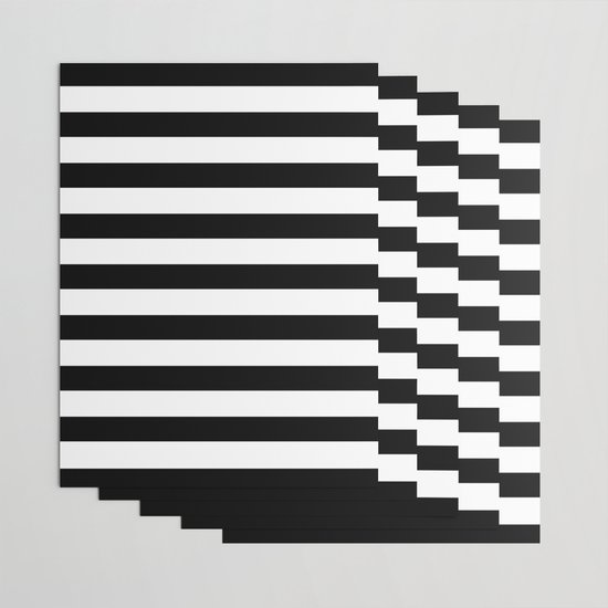black white striped wrapping paper