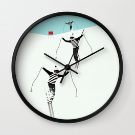 Ski Freshies Wall Clock