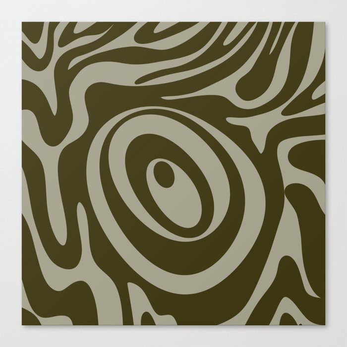 30 Abstract Liquid Swirly Shapes 220725 Valourine Digital Design  Canvas Print