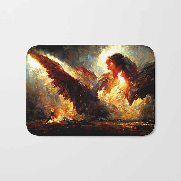 Angelic Fire Bath Mat
