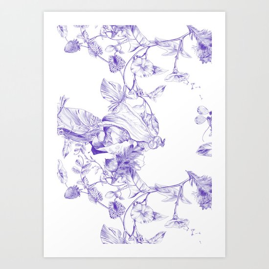 Jeweled Botanist Art Print
