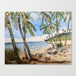 Barbados Beach Canvas Print