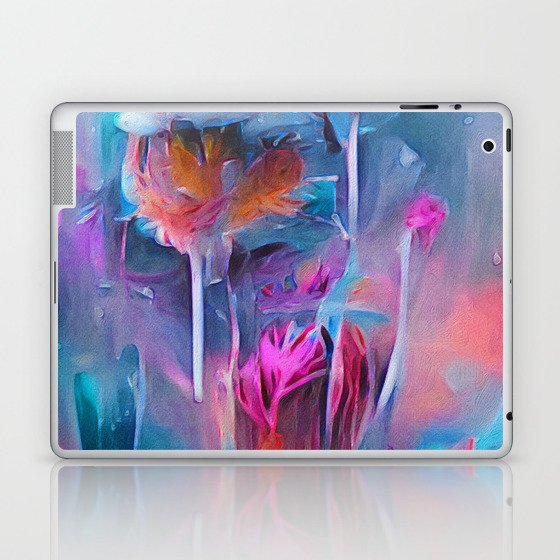 Frozen Flowers Laptop & iPad Skin