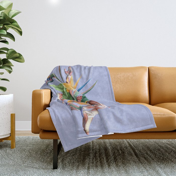 Voilent Summer Throw Blanket | Collage, Digital, Paper, Pattern, Decoupage, Photomontage, Mosaic, Pop-art, Vintage, Abstract
